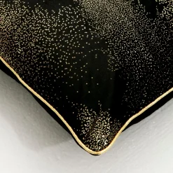 Poszewka welurowa czarna ALASKA 45x45 cm