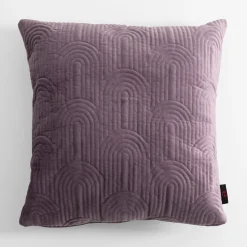 Poszewka welurowa geometryczna fioletowa JONES 45x45 cm