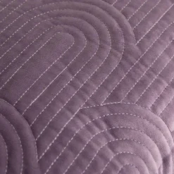 Poszewka welurowa geometryczna fioletowa JONES 45x45 cm