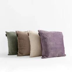 Poszewka welurowa geometryczna zielona JONES 45x45 cm