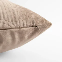 Poszewka welurowa geometryczna szara JONES 45x45 cm