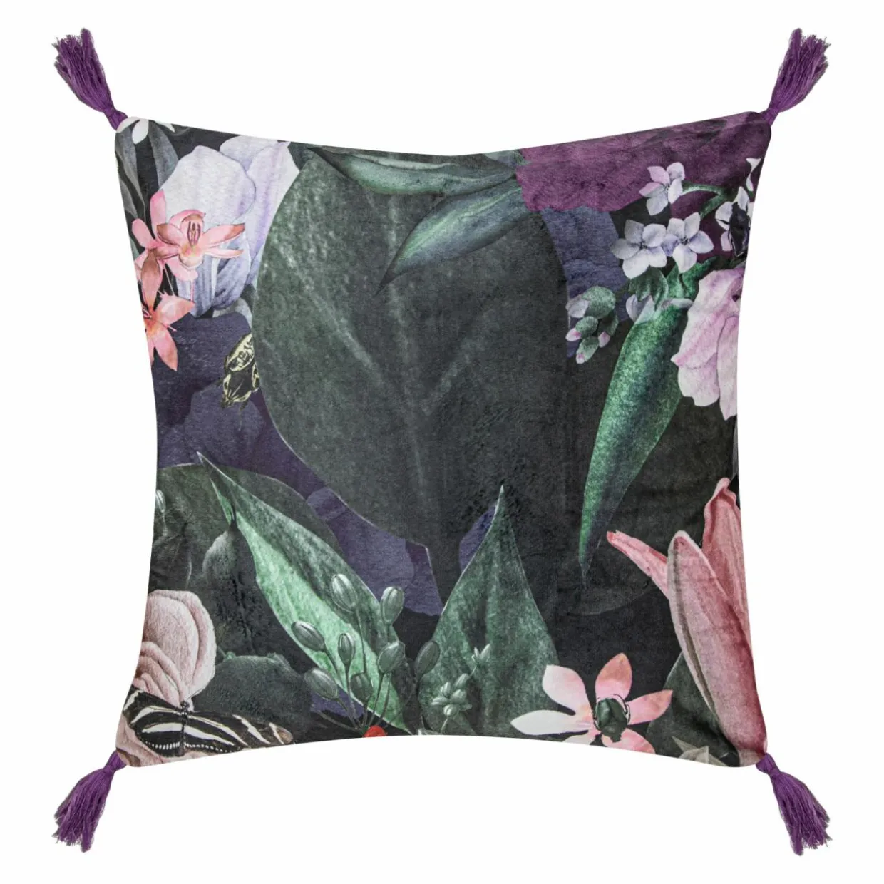 Poszewka z motywem roślinnym MISTERO 45x45 cm