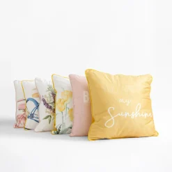 Poszewka z rowerem różowa SUZI 45x45 cm