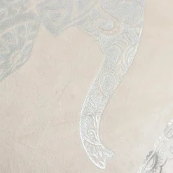 Poszewka ze słoniem biała DAIRA 45x45 cm