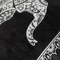 Poszewka ze słoniem czarna DAIRA 45x45 cm