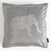 Poszewka ze słoniem jasnoszara DAIRA 45x45 cm