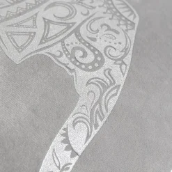 Poszewka ze słoniem jasnoszara DAIRA 45x45 cm