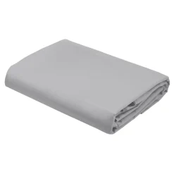 Prześcieradło bawełniane z gumką jasnoszare PURE 180x200 cm