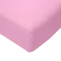 Prześcieradło JERSEY z gumką jasnoróżowe 70x140 cm