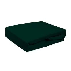 Prześcieradło z gumką butelkowa zieleń FROTTE 90x200 cm