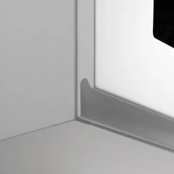 Przeszklony front drzwi PIANO 40x76,5 biały mat