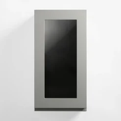 Przeszklony front drzwi PIANO 40x76,5 szary mat