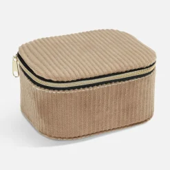 Pudełko na biżuterię beżowe 11x9x6 cm