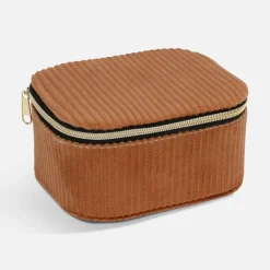 Pudełko na biżuterię jasnobrązowe 11x9x6 cm