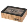 Pudełko na herbatę z 6-przegródkami BISTRO