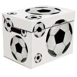 Pudełko ozdobne tekturowe z pokrywką FOOTBALL PIŁKA