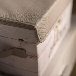 Pudło do przechowywania szare 27x20x16 cm