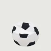 Puf piłka biało-czarny SPORT M