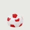 Puf piłka biało-czerwony SPORT L