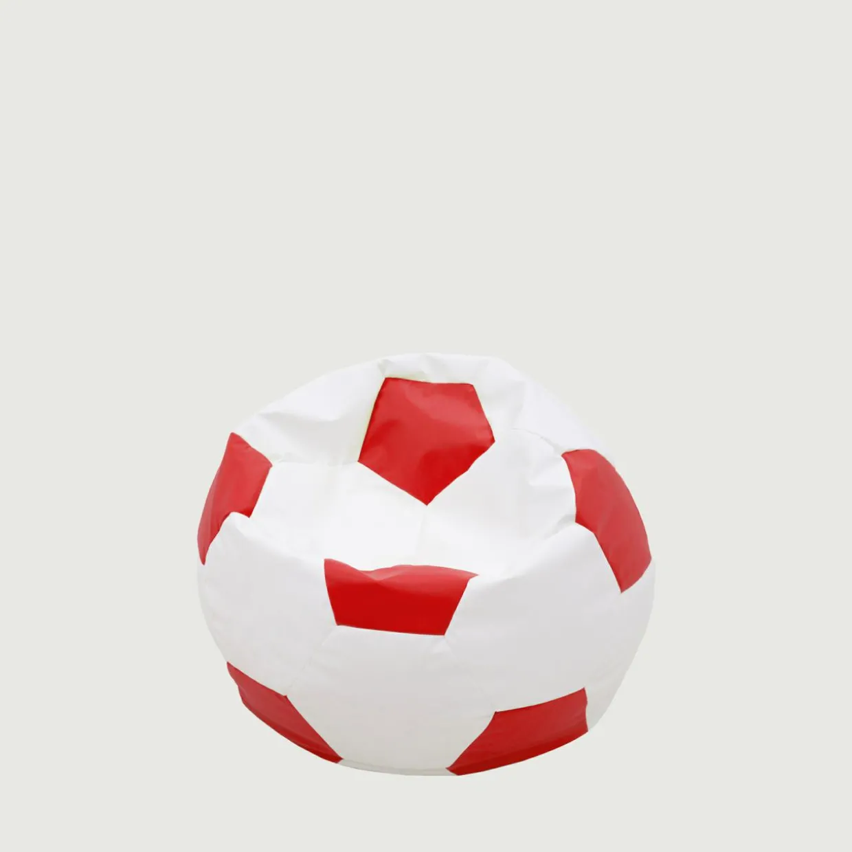 Puf piłka biało-czerwony SPORT L