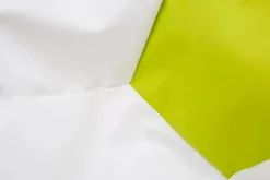 Puf piłka biało-limonkowy SPORT L