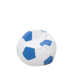 Puf piłka biało-niebieski SPORT L