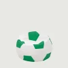 Puf piłka biało-zielony SPORT M