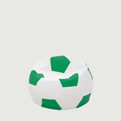 Puf piłka biało-zielony SPORT M