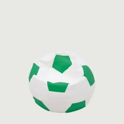 Puf piłka biało-zielony SPORT M