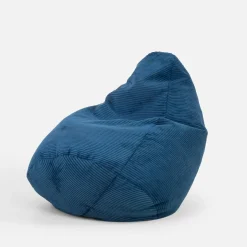 Puf sztruksowy niebieski BUZZI