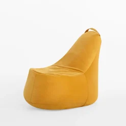 Puf welurowy żółty GOLDEN DREAM MINI