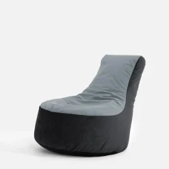 Puf worek z oparciem szary MEG