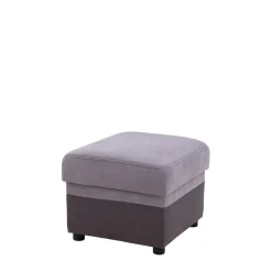 Puf z pojemnikiem szary NESSI