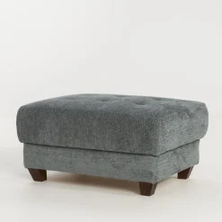 Puf z pojemnikiem szary TIVOLI