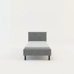 Rama łóżka szara BASIC ALBERTO 90x200 cm