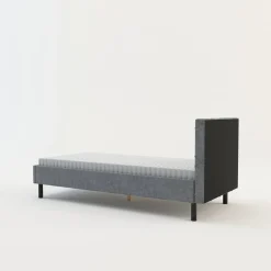 Rama łóżka szara BASIC ALBERTO 90x200 cm