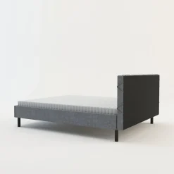 Rama łóżka szara BASIC ALBERTO 160x200 cm