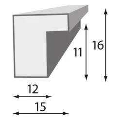 Ramka na zdjęcie 15x21 brązowa KYOTO
