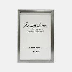 Ramka na zdjęcie 10x15 do salonu srebrna