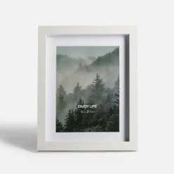 Ramka na zdjęcie 15x20 z pass-partout biała