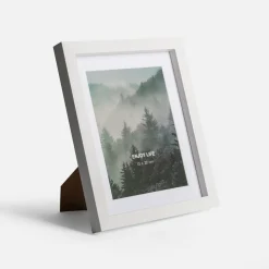 Ramka na zdjęcie 15x20 z pass-partout biała