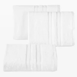Ręcznik bambusowy biały MILA 50x90 cm