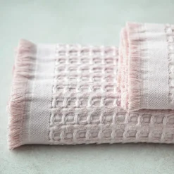 Ręcznik bambusowy różowy SOFT WAFEL BAMBOO SPA 50x80 cm