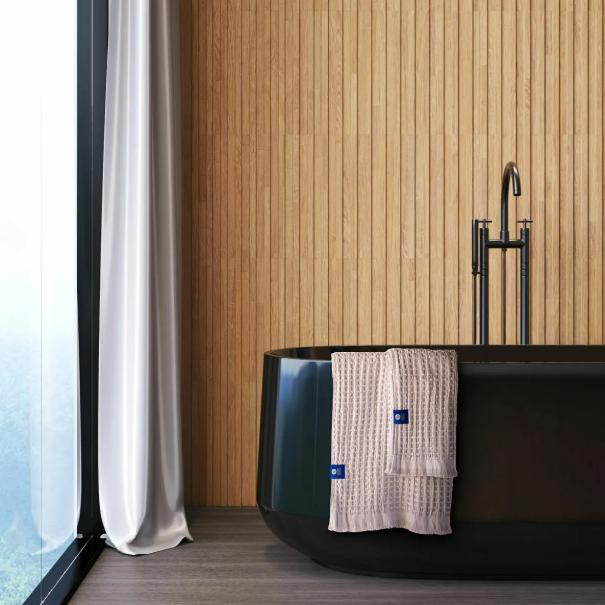 Ręcznik bambusowy różowy SOFT WAFEL BAMBOO SPA 80x160 cm