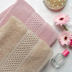 Ręcznik bawełniany ASTI beżowy 50x90 cm