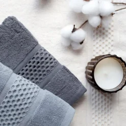 Ręcznik bawełniany ASTI popielaty 50x90 cm