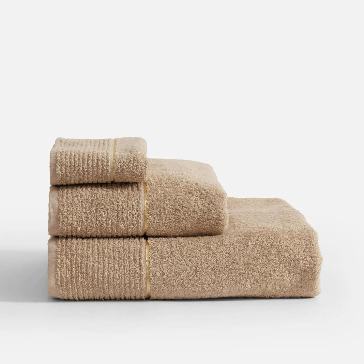 Ręcznik bawełniany beżowy GOLD NEW 70x140 cm