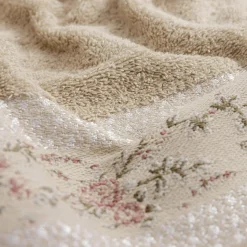 Ręcznik bawełniany beżowy PROVENCE 50x90 cm