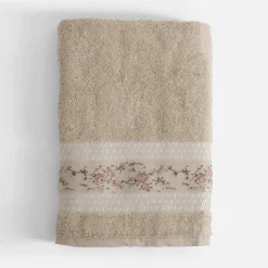 Ręcznik bawełniany beżowy PROVENCE 70x140 cm