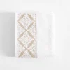 Ręcznik bawełniany biało-beżowy AGADIR 50x90 cm